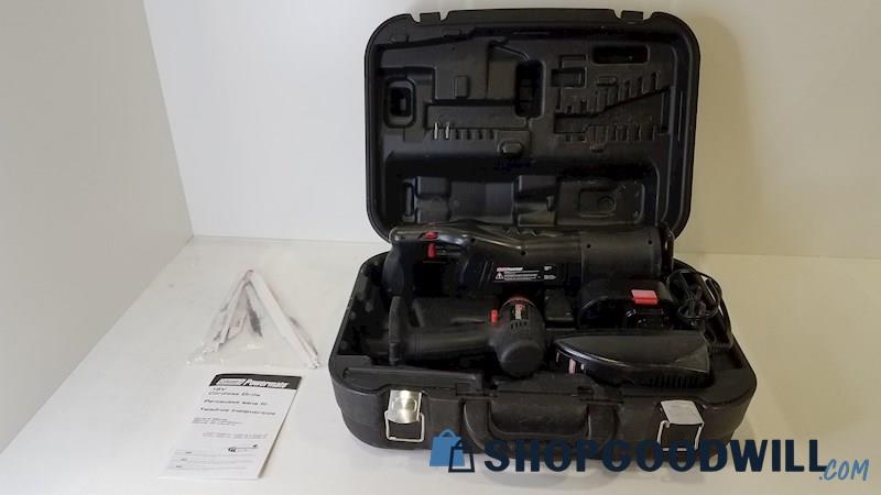 Lot17lb Coleman Powermate Cordless #PMD8141 Saw #PMD8131 Drill w/Case *Powers On