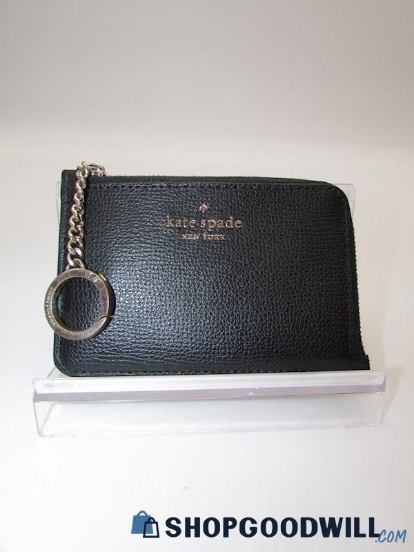 Kate Spade Darcy Black Leather L Zip Card Holder Handbag Purse