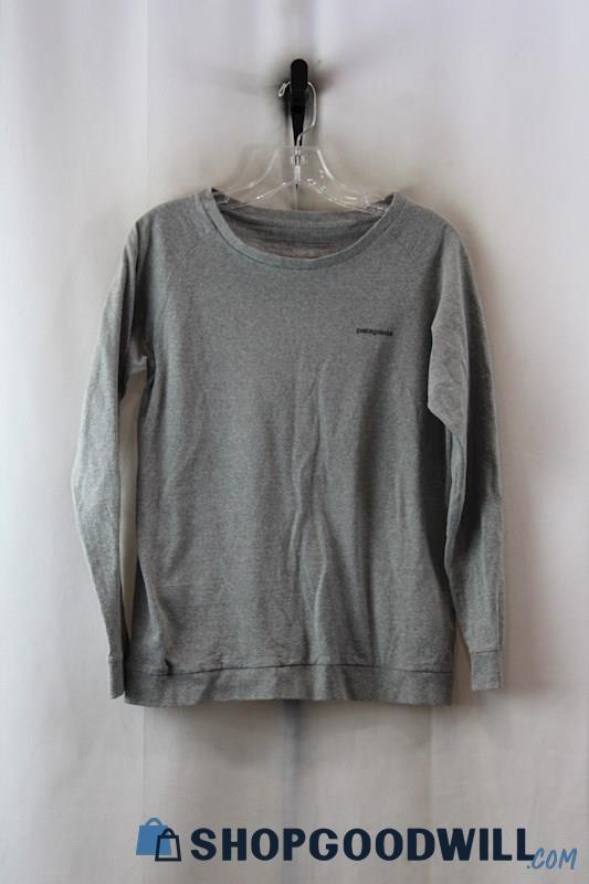 Patagonia Women's Gray Long Sleeve Graphic T-Shirt sz S