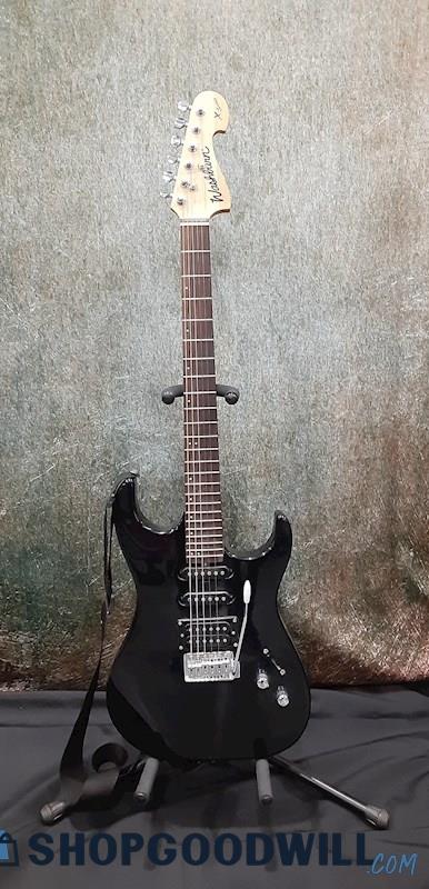 Washburn Pro X-Series Black 6 String Electric Guitar w/Strap SN#0C04049056