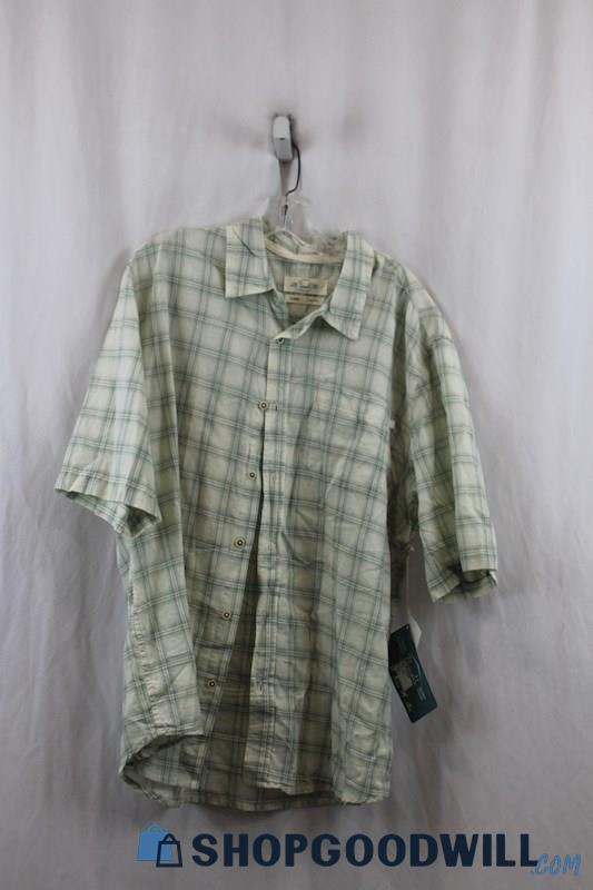 NWT Purnell Men's Green Button-up Shirt Sz XXL