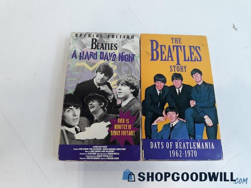 2 The Beatles VHS Tapes 
