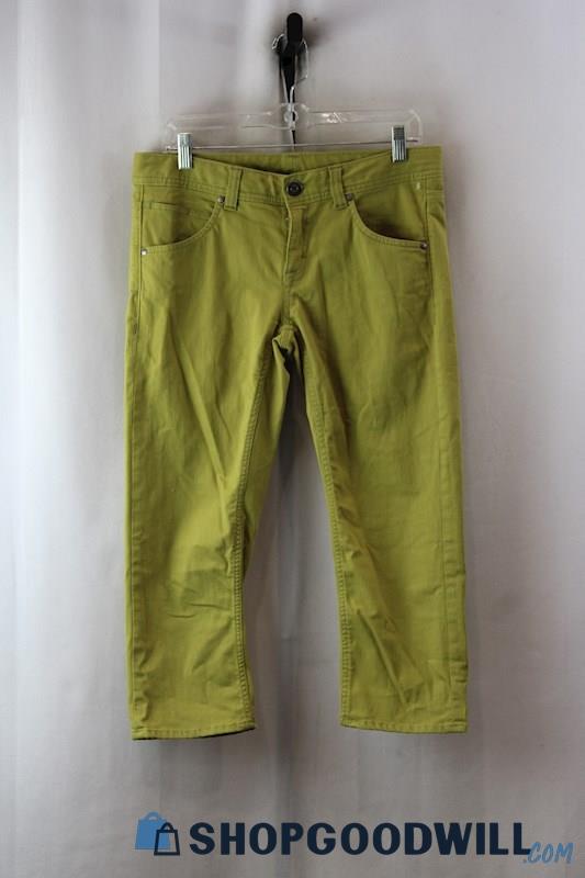 Athleta Women's Moss Green Cropped Jeans SZ-8