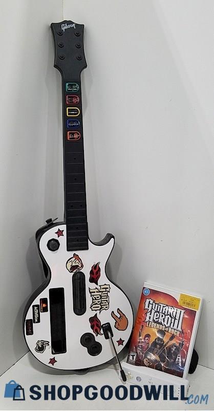 N) Guitar Hero Les Paul Wireless Controller w/Remote & Game For Nintendo Wii