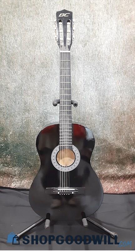 Best Choice BC 6 String Black Acoustic Guitar w/Case 