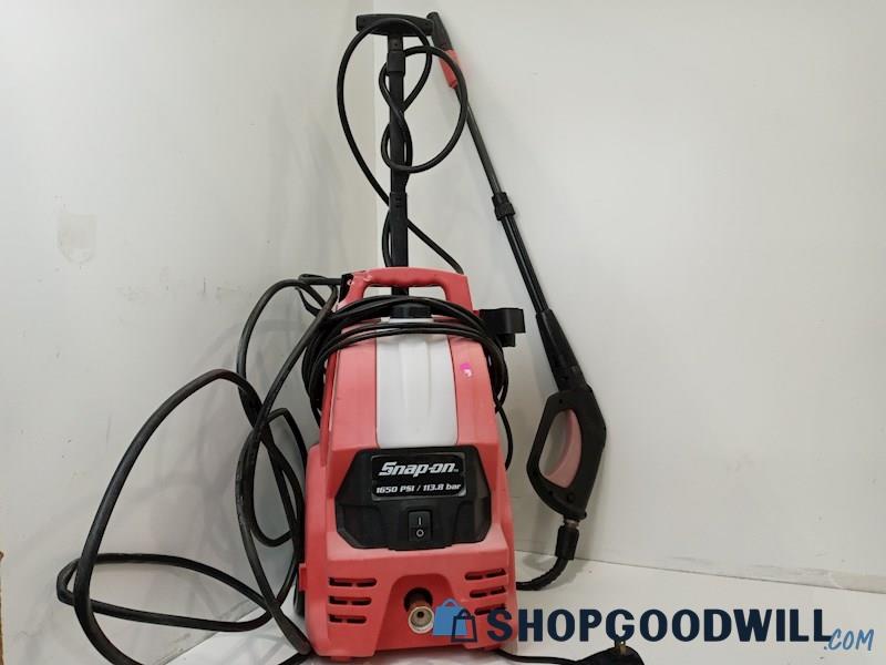 Snap-On 1650 PSI Black and Red Pressure Washer + POWERS ON!! PICK UP ONLY