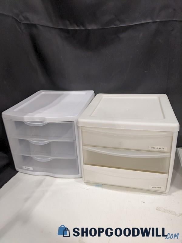Sterilite Storage w drawers 