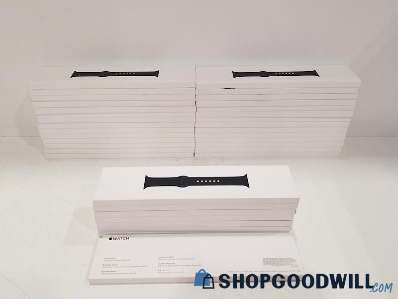 Apple Watch OEM 41mm M/L Sport Band Midnight Color SEALED - Resellers Lot of 36