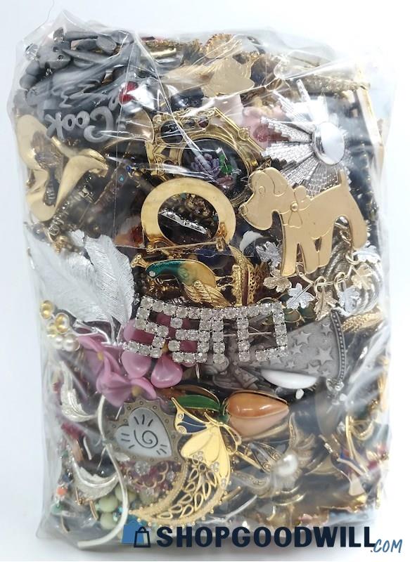 Brooches Vintage To Modern Costume Jewelry 8.4Lbs 