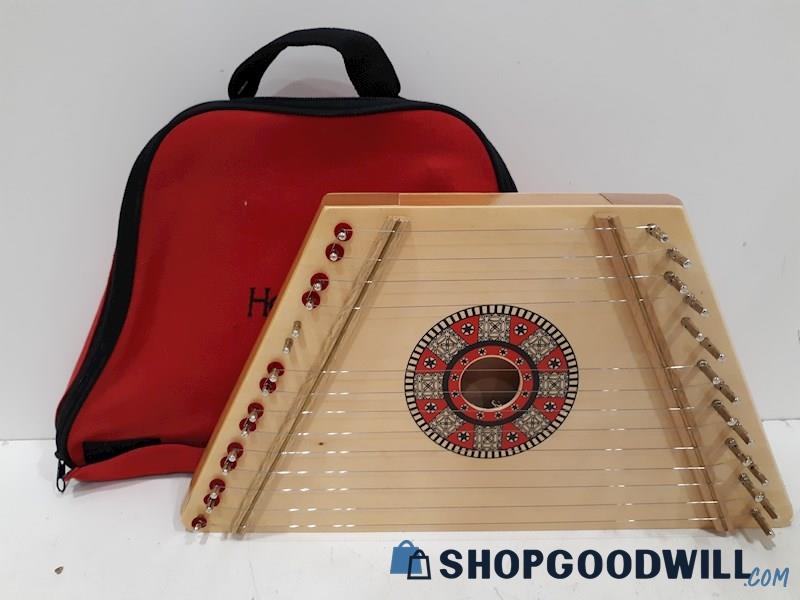 Hearth Song Lap Harp with Case & Music Sheets 