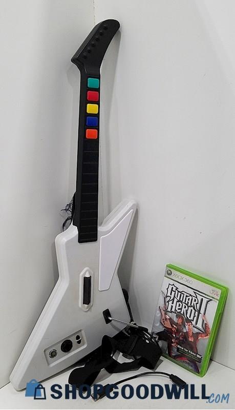 Guitar Hero X-Plorer Wired Controller w/Dongle & Game For Xbox 360