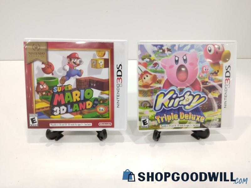Super Mario 3D Land/Kirby Triple Deluxe Video Game For Nintendo 3DS