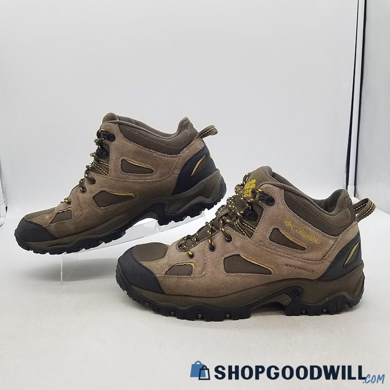 Columbia Men's Coretek II Waterproof Brown Leather/Mesh Hiking Shoes Sz 11.5