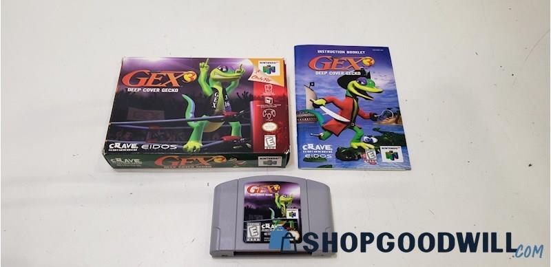 Gex 3: Deep Cover Gecko Video Game for Nintendo 64 N64 IOB - TESTED 