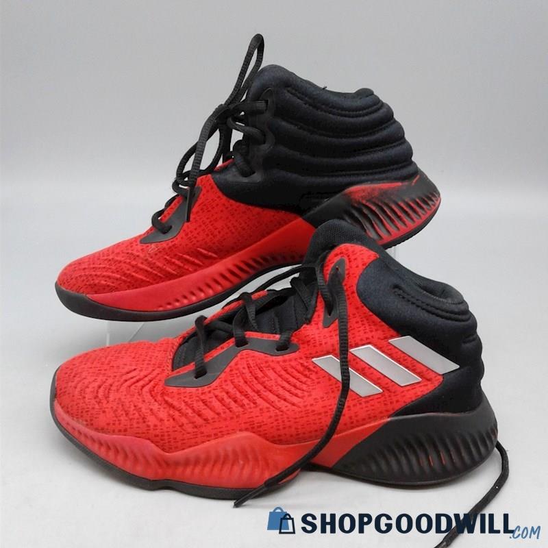 Adidas Men's Red & Black Basketball Athletic Sneakers SZ 5.5