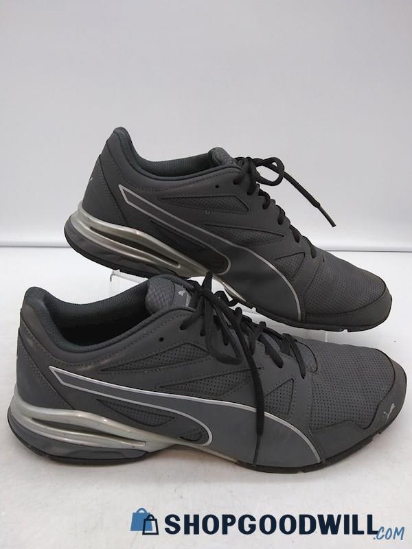 Puma Men's Grey 'Tazon' Lace Up Athletic Sneakers SZ 12