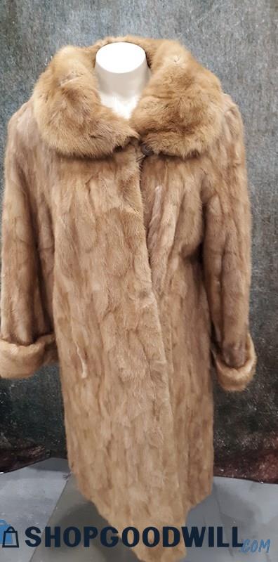 Leafgren Woman's Long Mink Fur Coat - No Size 