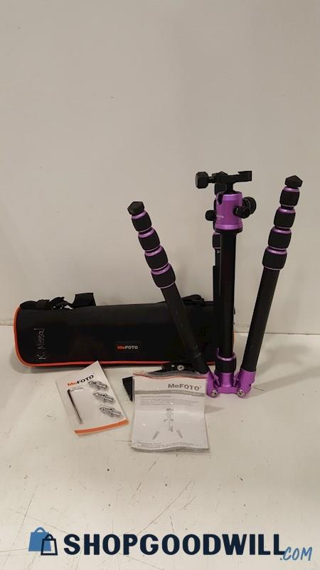 Mefoto Purple Travel Tripod Kit With Case 