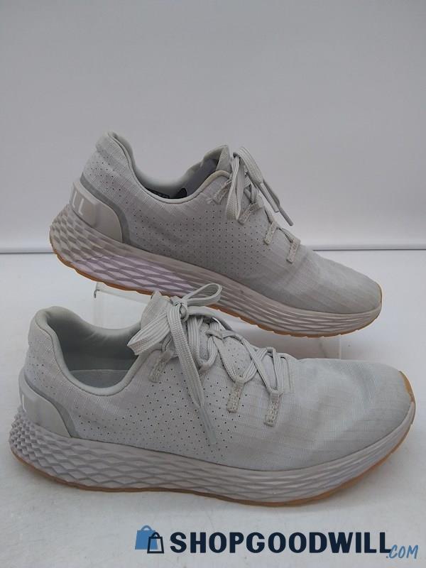 NoBull Men's Grey Lace Up Athletic Sneakers SZ 7.5