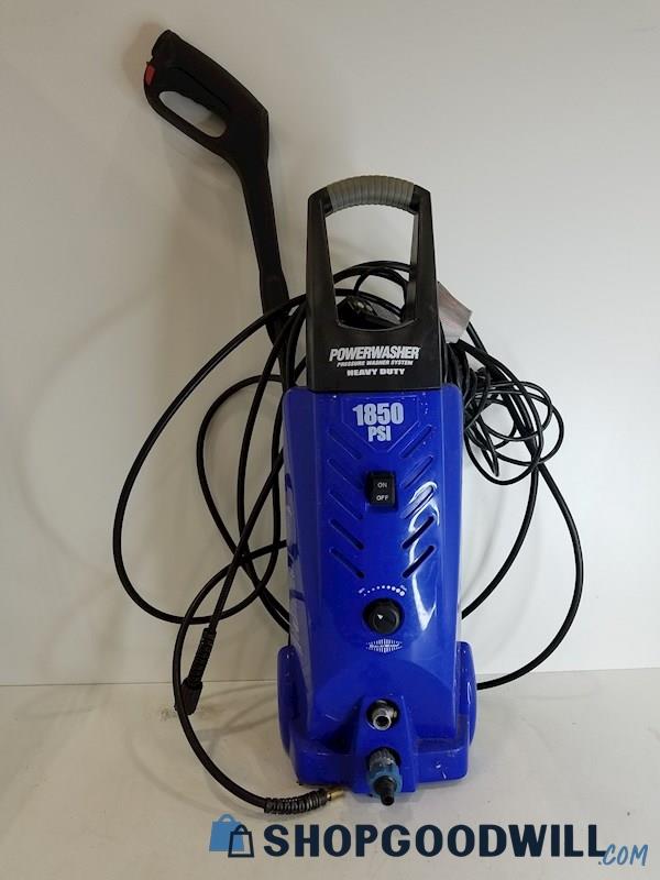 Powerwasher Pressure Washer System Heavy Duty 1850 Psi Blue, Tested ...