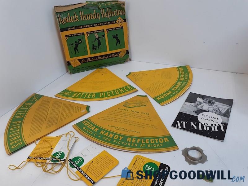 Vintage Kodak Handy Reflectors and Handy Measure Photo Lighting Kit 