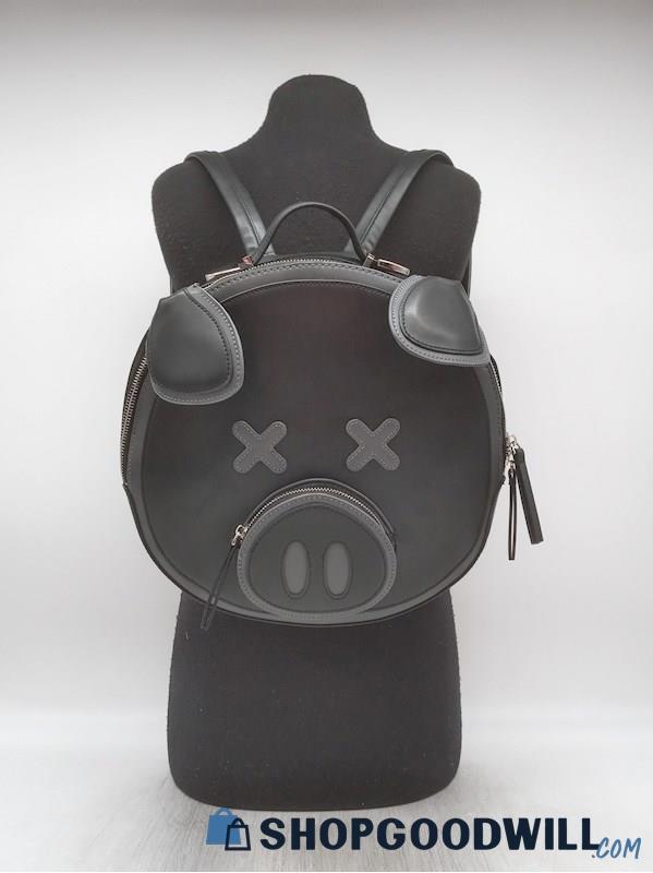Shane Dawson Pig Black Faux Leather Backpack Handbag Purse
