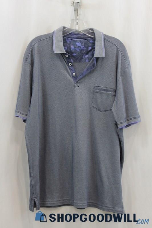 Tommy Bahama Men's Gray Polo Shirt SZ XL