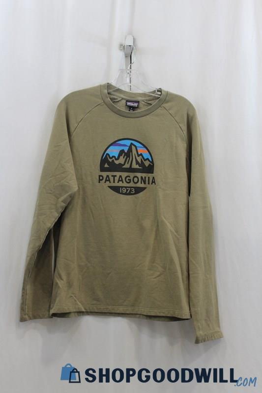 Patagonia Men's Gray Logo Graphic Sweatshirt SZ M