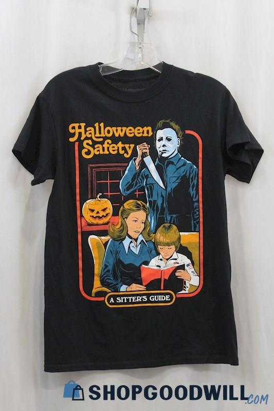 Halloween Men's Multicolor Screen Print Tee Shirt SZ S