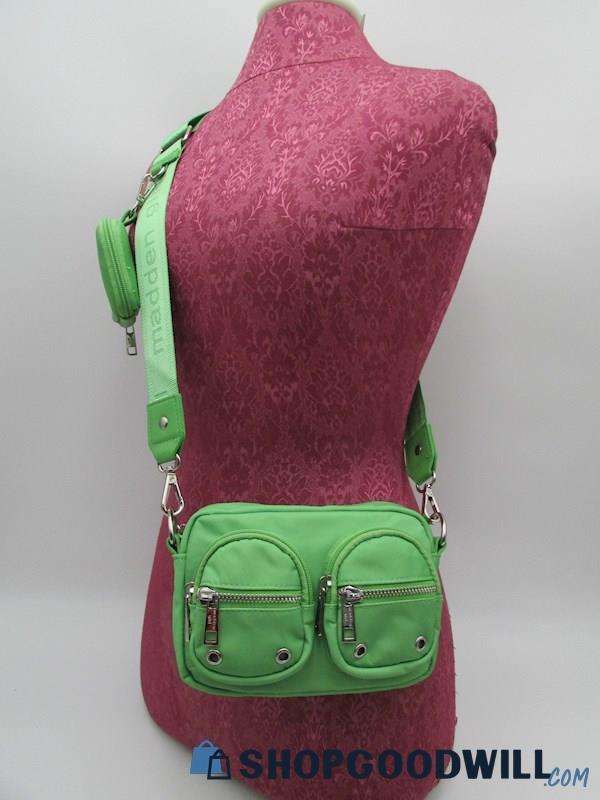 Madden Girl Lime Sorbet Nylon Mini Crossbody w/ Coin Pouch Handbag Purse
