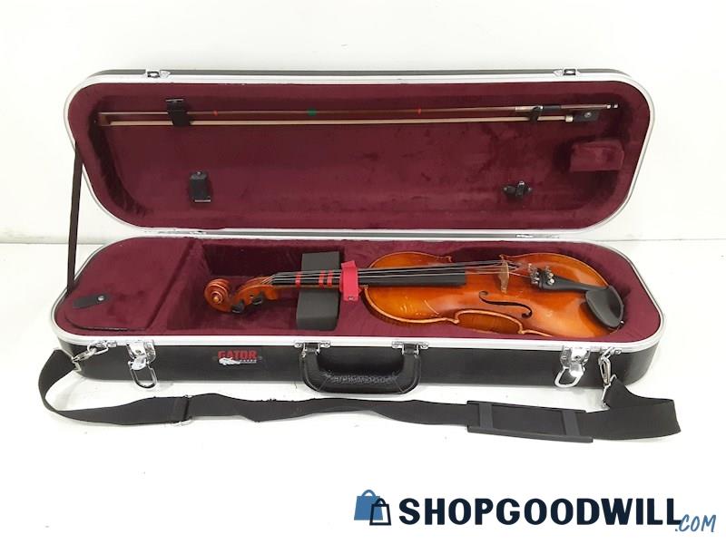 Johannes Eberle Copy Of Stradivarius Made In West Germany 4/4 Violin w/Case Bow