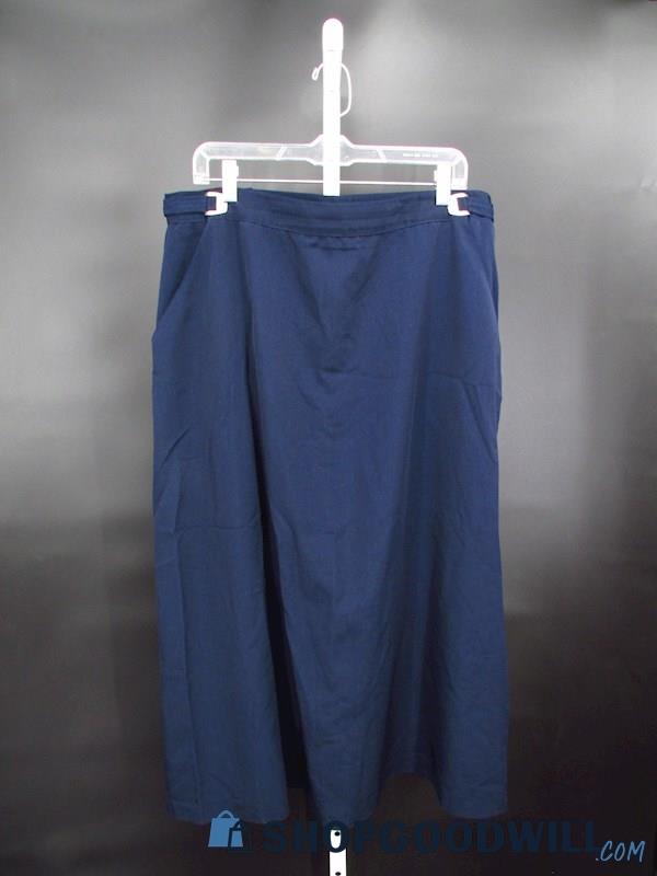 Vintage BFA Classica Women's Navy Knee Length Skirt SZ 18W