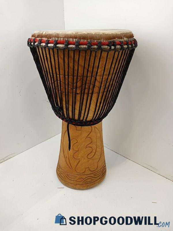 African Djembe Drum Hand Carved Full Size 26