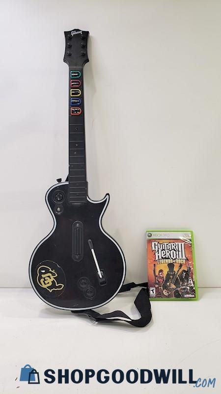 Guitar Hero Les Paul Wireless Controller w/Game for XBOX 360