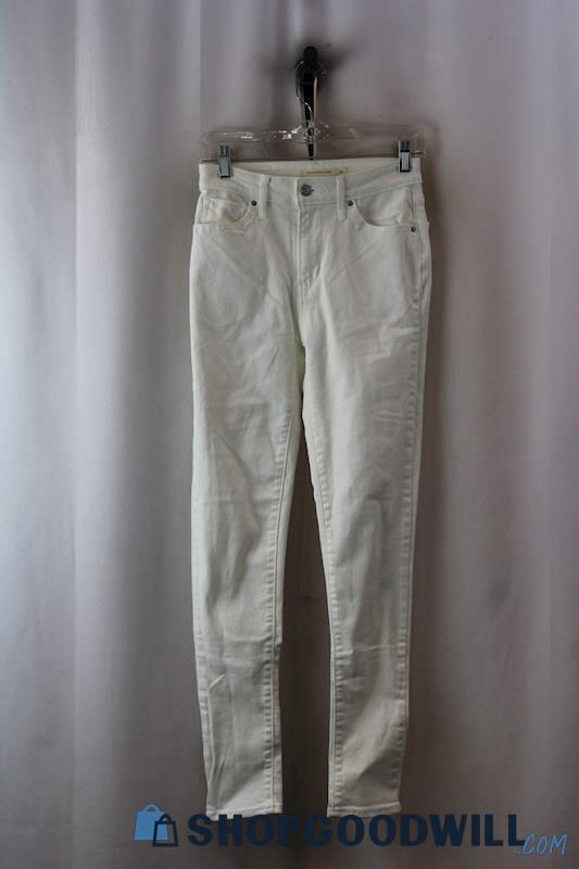 Levi's Women's White Skinny Jeans SZ-26