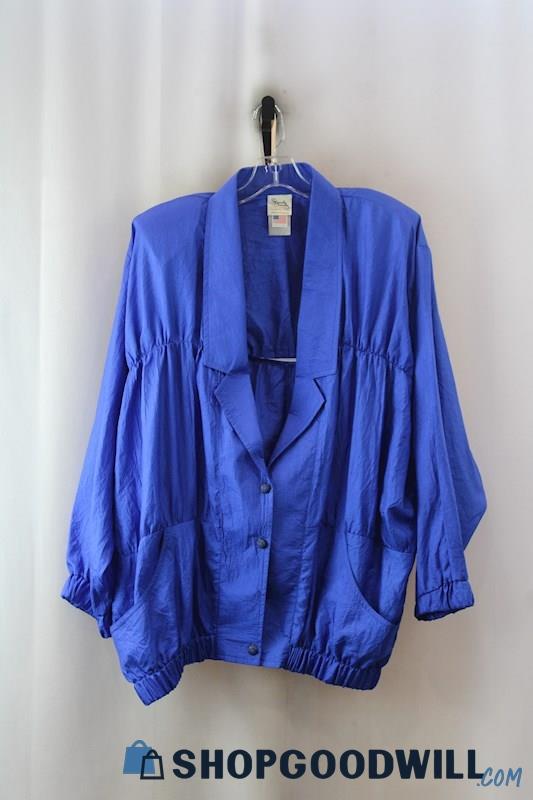 Sandy Sandy Women's Blue Textured Fashion Shirt SZ-18