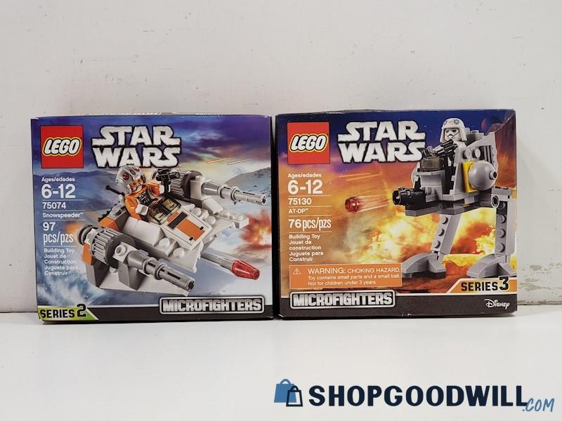 Lego Star Wars 75074 Snowspeeder + 75130 At-dp Microfighters Both Nib ...