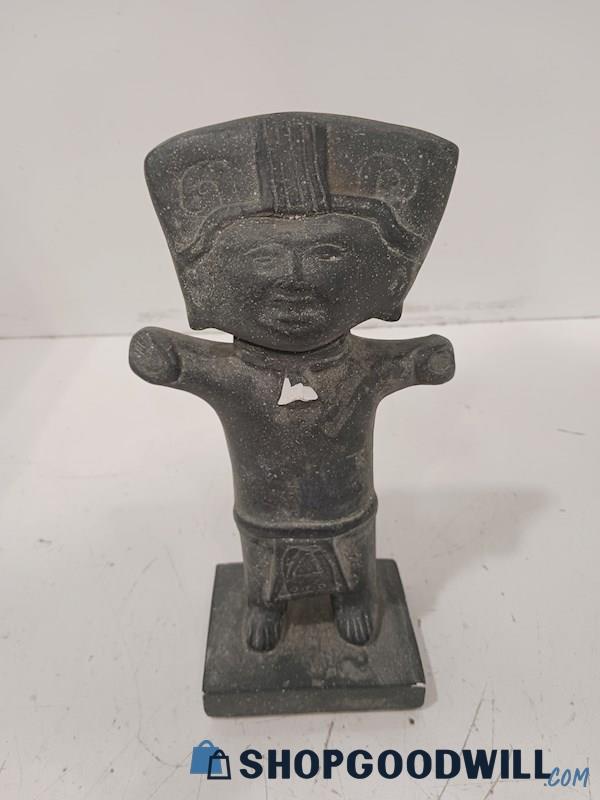Vintage Austin Prod Inc 1972 Mayan Kachina Stone Statue-Broken Piece 