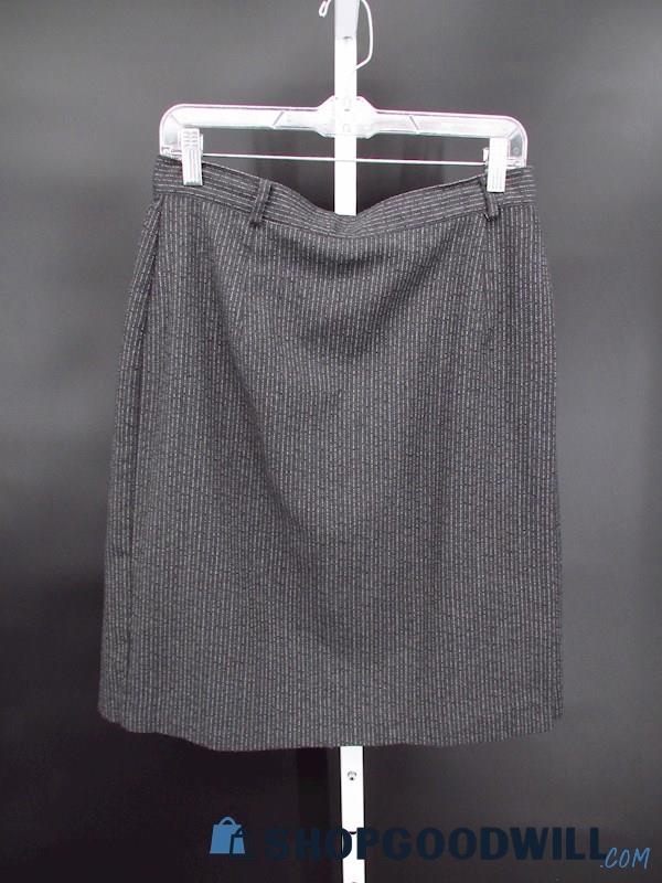 Vintage Karen Scott Women's Dark Grey Straight Skirt SZ 14