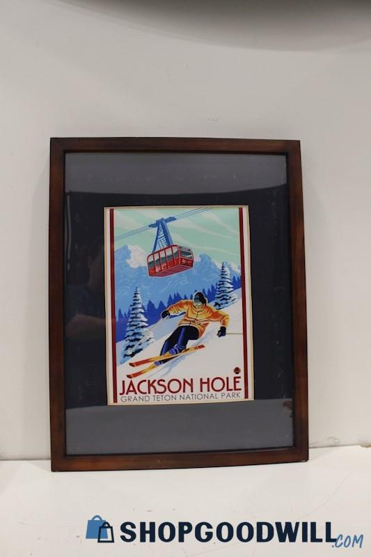 'Jackson Hole-Grand Teton National Park' Framed Poster Print Unsigned LP