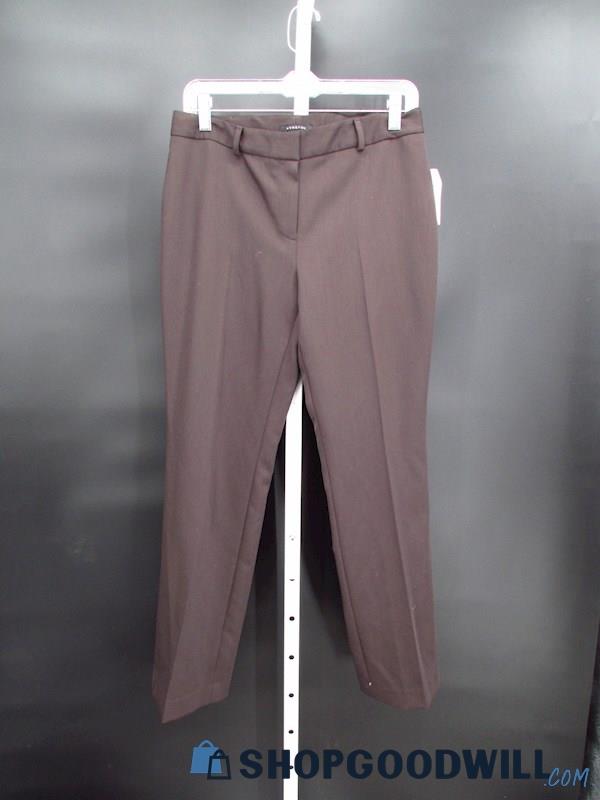 NWT Vintage Jones New York Women's Brown Pleated Dress Pants SZ 6P