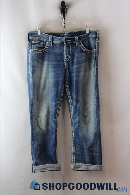 Silver Jeans Women's Cuffed Capri jeans sz 31