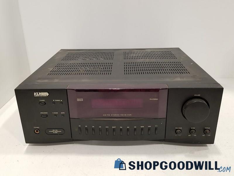 KLH Audio Systems AM/FM Stereo Receiver Model R 3100 - POWERS ON