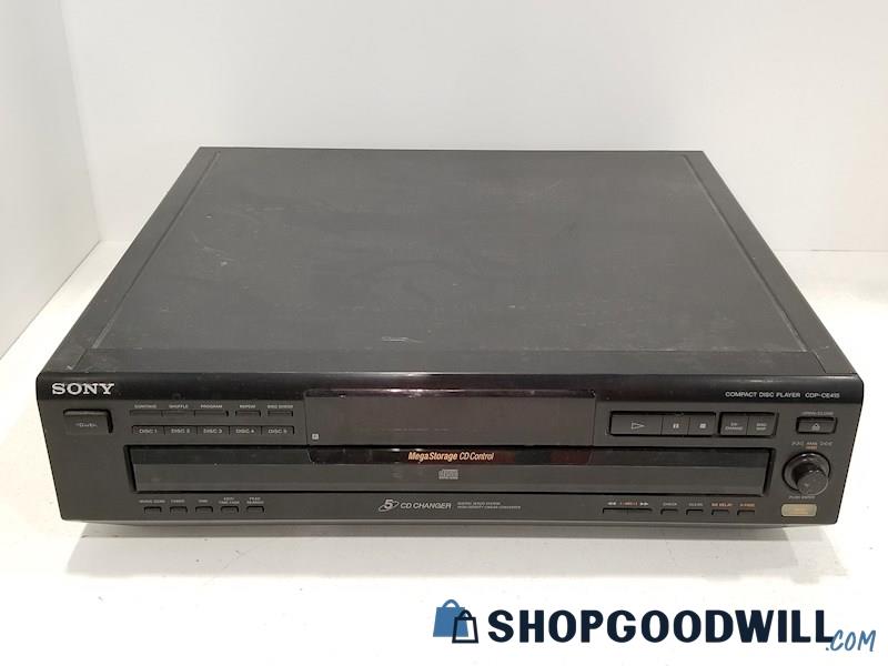 Sony CDP-CE415 5-Disc CD Player/Changer - TESTED