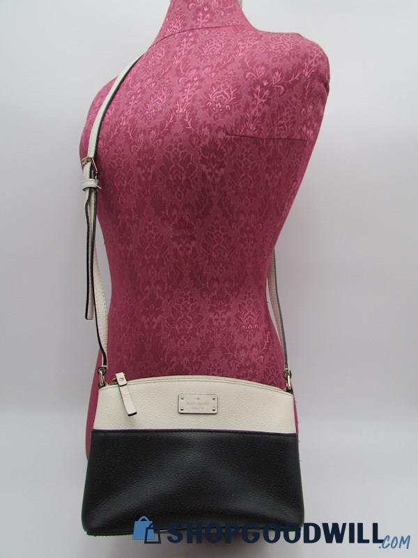Kate Spade Grove St. Millie Black Color Block Leather Crossbody Handbag Purse
