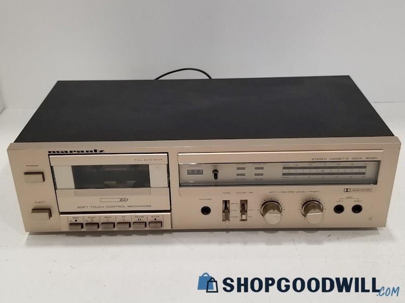 Vintage Marantz SD221 Stereo Cassette Deck - TESTED/WORKS