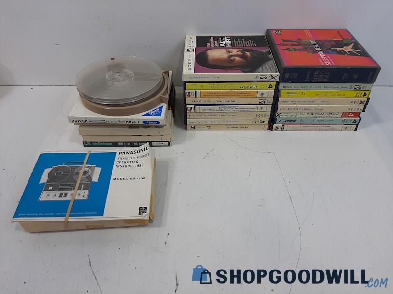 Asstd. Reel to Reel Music Tapes Classical & Popular & Some Appear to Be Blank 