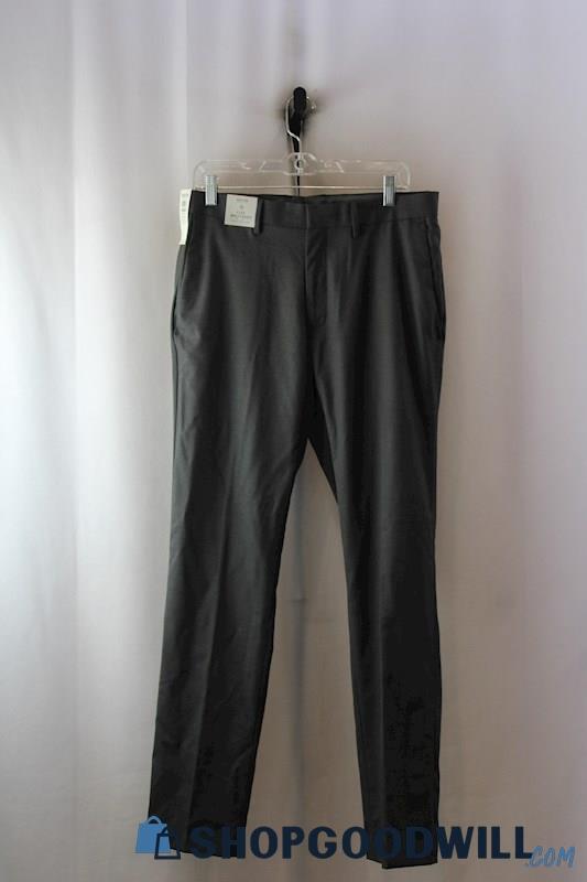 NWT Kenneth Cole Men's Charcoal Slim Dress Pants SZ-34x32