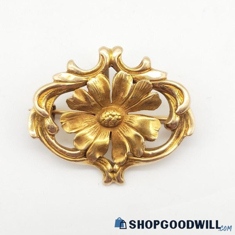 Gold Filled Vintage Art Nouveau Style Watch Pin/Pendant 2.38grams