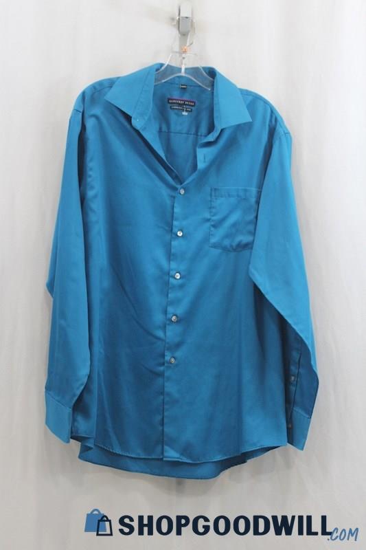 Geoffrey Beene Men's Blue Dress Shirt SZ 16.5 34/35